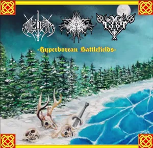 1389 - Hyperborean Battlefields Album Cover Artwork