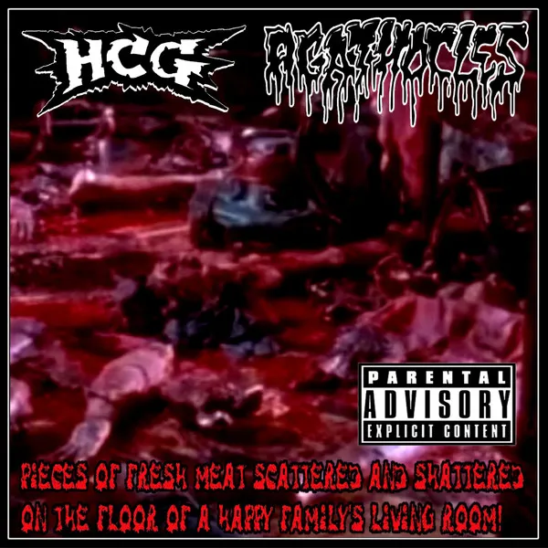 Agathocles - Pieces of Fresh Meat Scattered and Shattered on the Floor of A Happy Family's Living Room! Album Cover Artwork