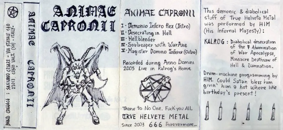Animae Capronii - Animae Capronii Album Cover Artwork