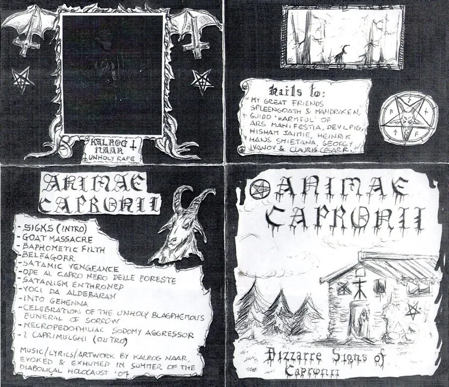 Animae Capronii - Bizzarre Signs of Capronii Album Cover Artwork