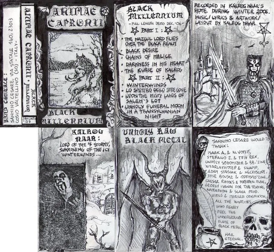 Animae Capronii - Black Millennium Album Cover Artwork