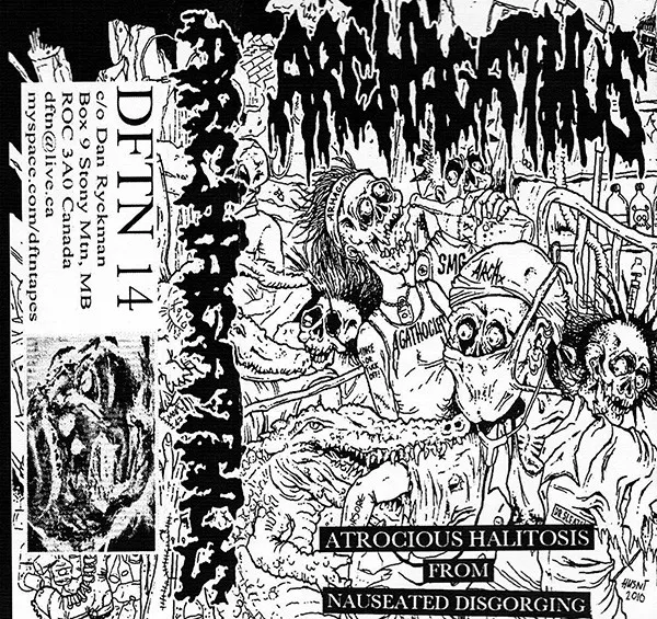 Archagathus - Atrocious Halitosis from Nauseated Disgorging Album Cover Artwork