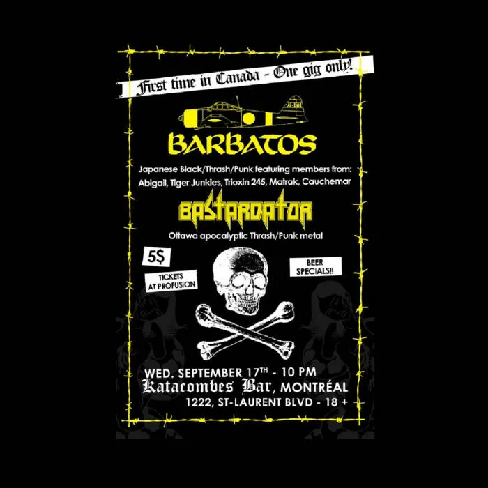 Barbatos - Barbatos Live in Montreal 2008 Album Cover Artwork