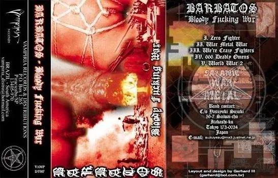 Barbatos - Bloody Fucking War Album Cover