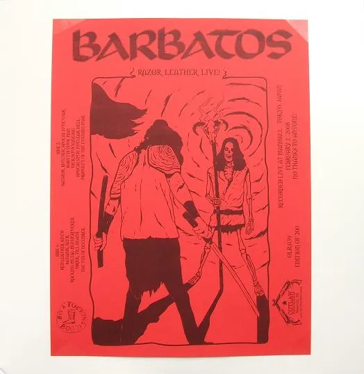 Barbatos - Razor Leather Live! Album Cover