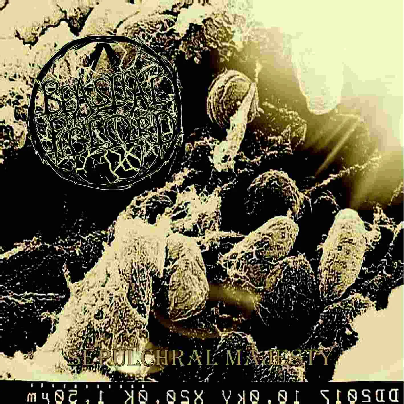 Beastial Piglord - Sepulchral Majesty Album Cover Artwork