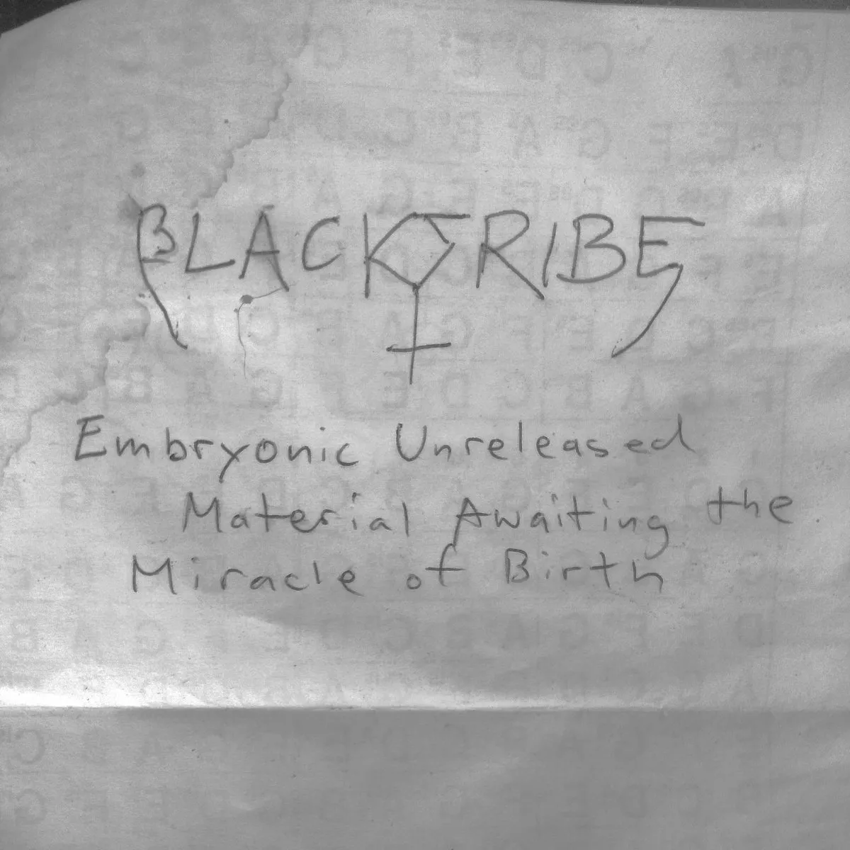 Black Tribe - Embryonic Unreleased Material Awaiting the Miracle of Birth Album Cover