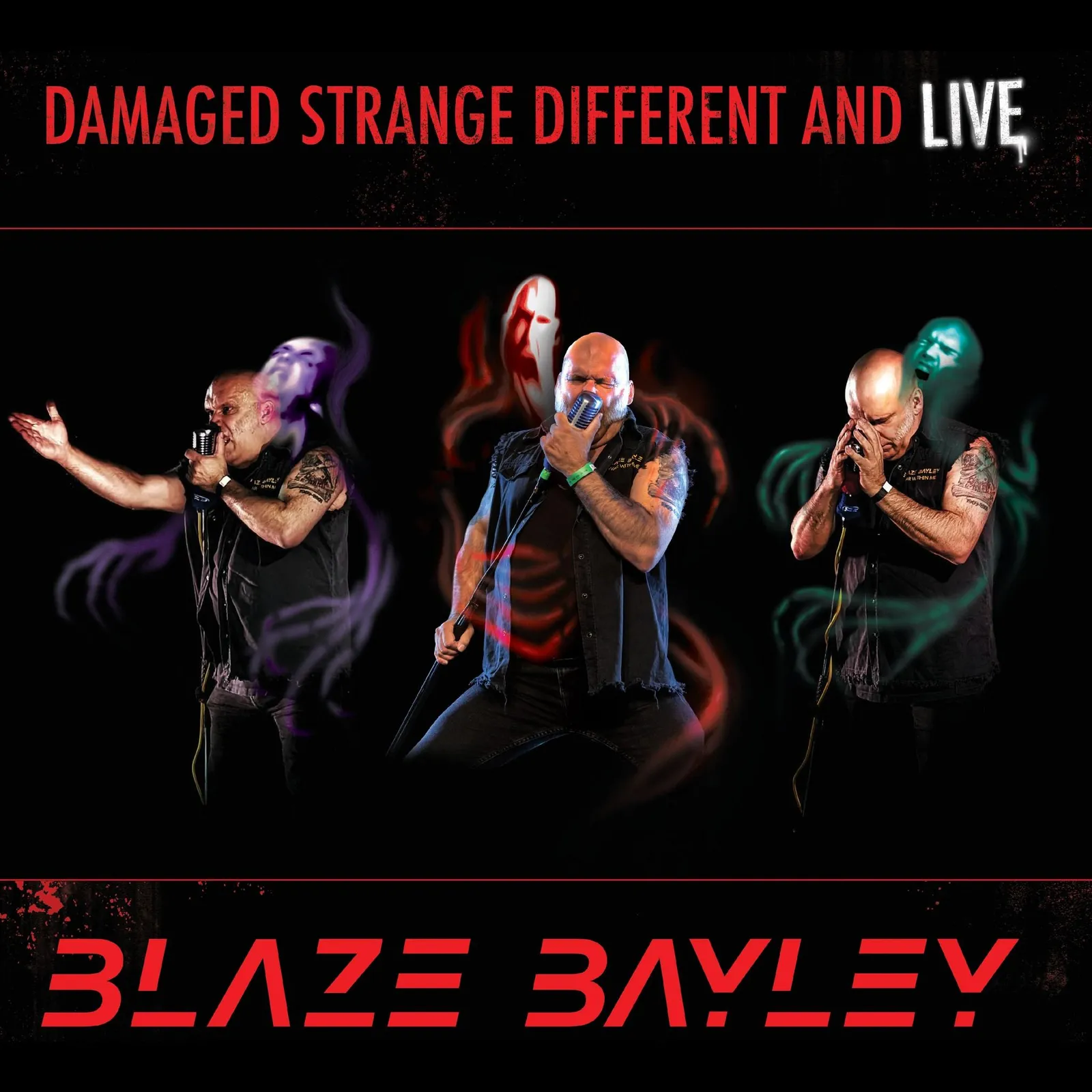 Blaze Bayley - Damaged, Strange, Different and Live Album Cover