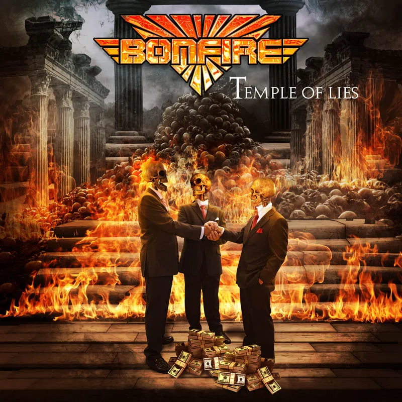Bonfire - Temple of Lies Album Cover Artwork