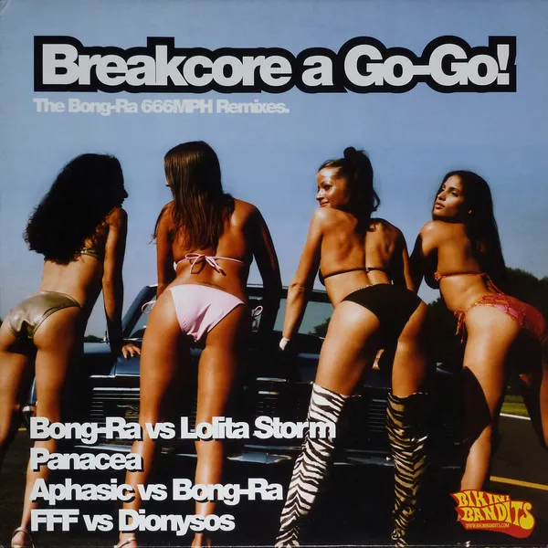 Bong-Ra - Breakcore A Go-Go! - The 666MPH Remixes Album Cover Artwork