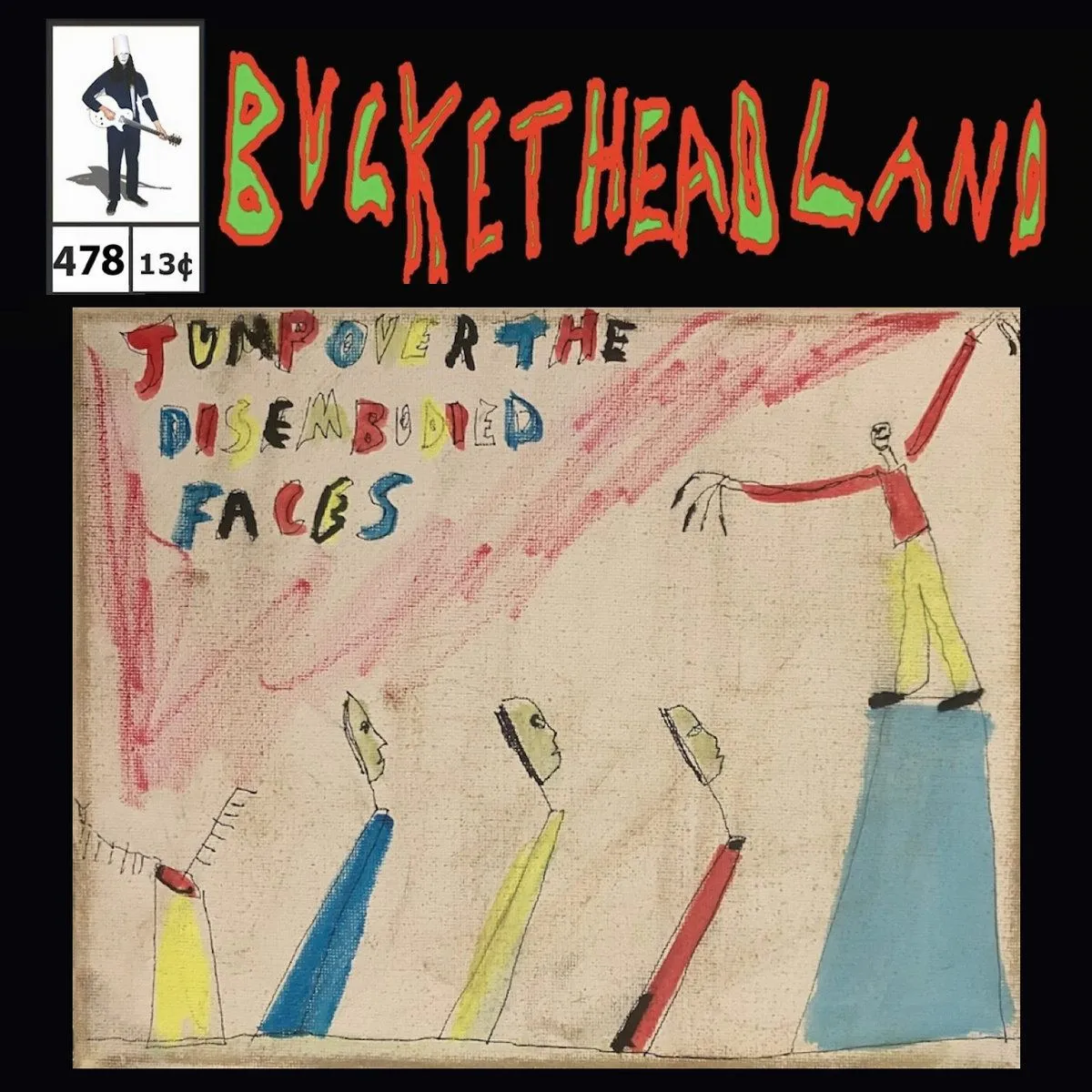 Buckethead - Pike 478 - Live Jump over the Disembodied Faces Album Cover Artwork