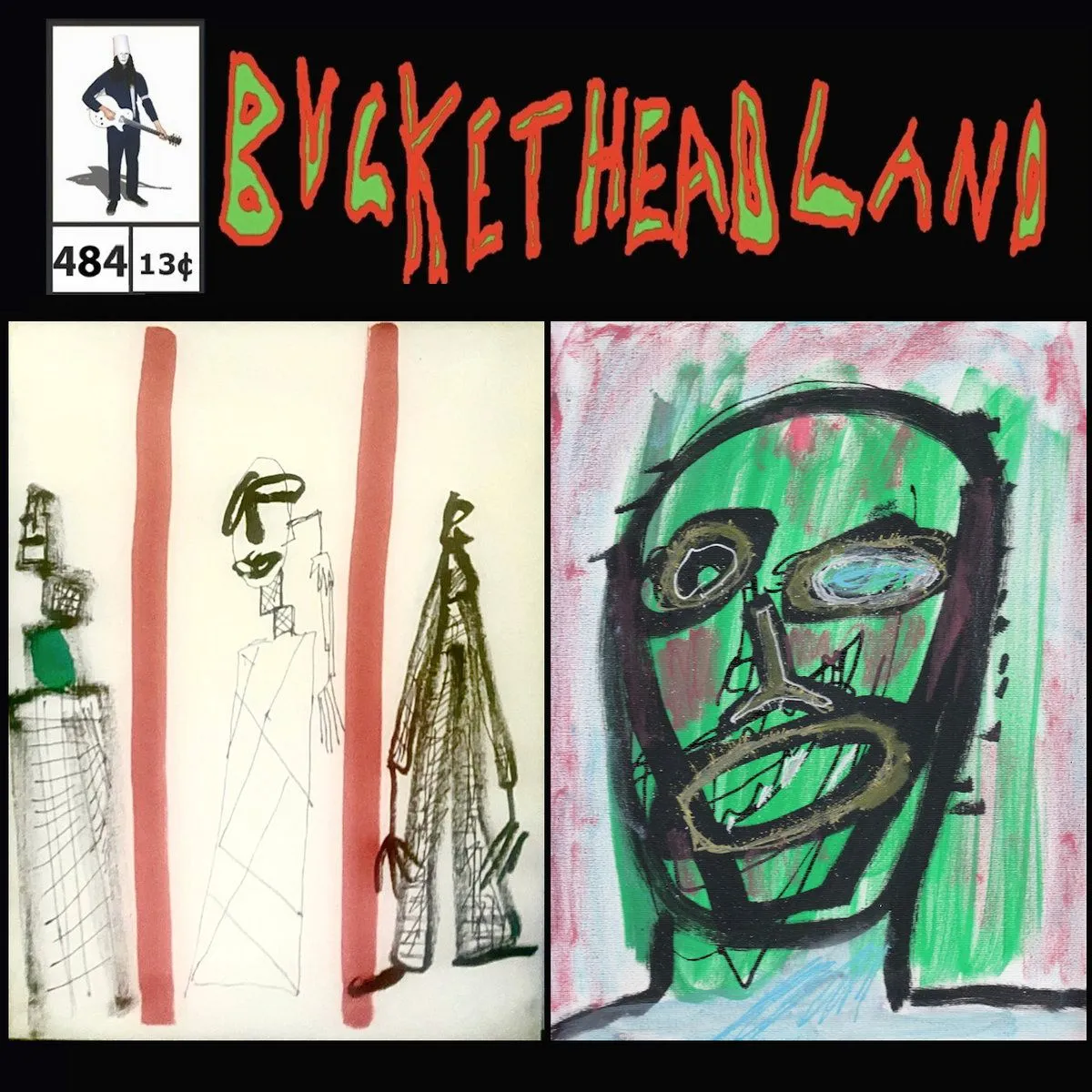 Buckethead - Pike 484 - Live 4 of 7 Metals Dream of Roller Coasters Album Cover Artwork