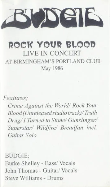 Budgie - Rock Your Blood Album Cover