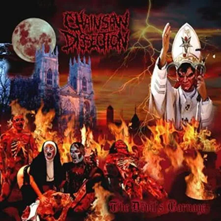 Chainsaw Dissection - The Devil's Carnage Album Cover Artwork