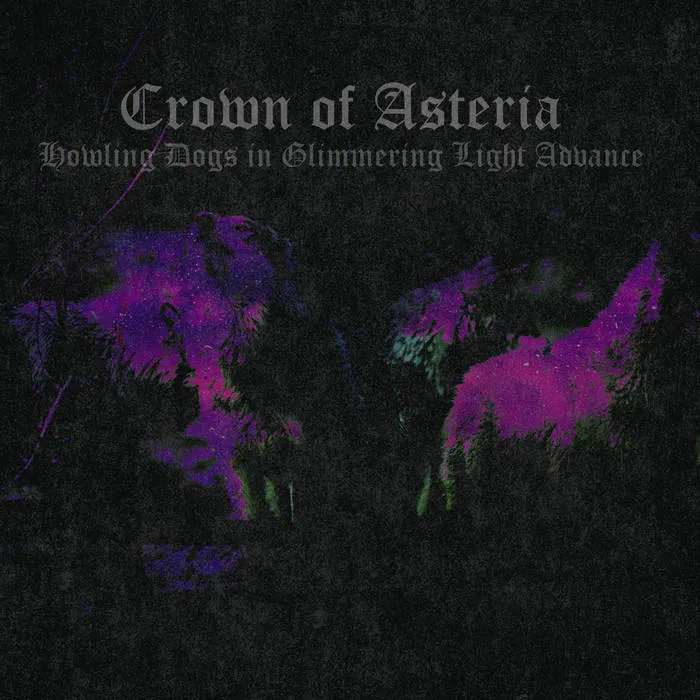 Crown of Asteria - Howling Dogs in Glimmering Light Advance Album Cover