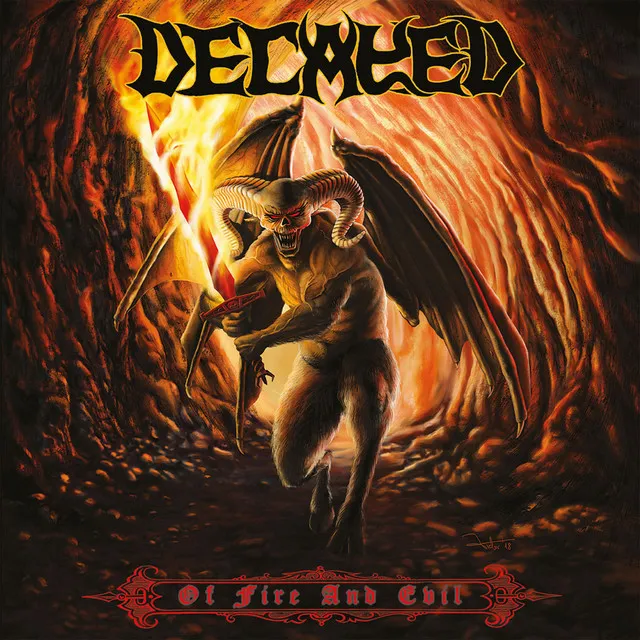 Decayed - Of Fire and Evil Album Cover