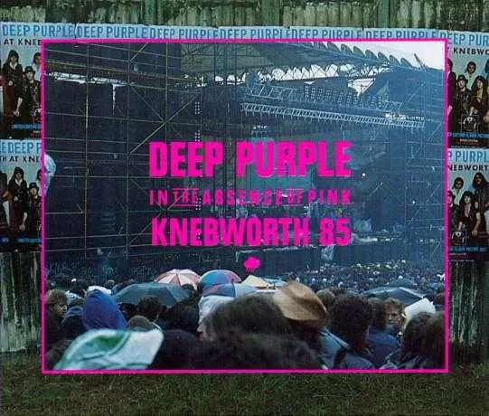In the Absence of Pink - Knebworth '85 Album Cover