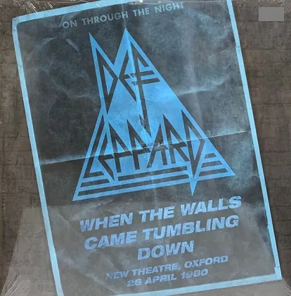 Def Leppard - When the Walls Came Tumbling Down (New Theatre, Oxford - 26 April 1980) Album Cover