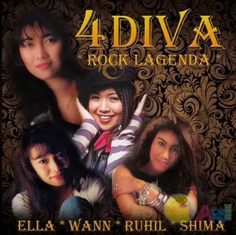 Ella - 4 Diva Rock Lagenda Album Cover