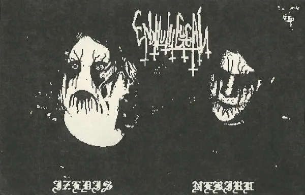 Enbilulugugal - Satanic Killing of Christ in the Pagan Forest on Fullmoon Night Album Cover Artwork