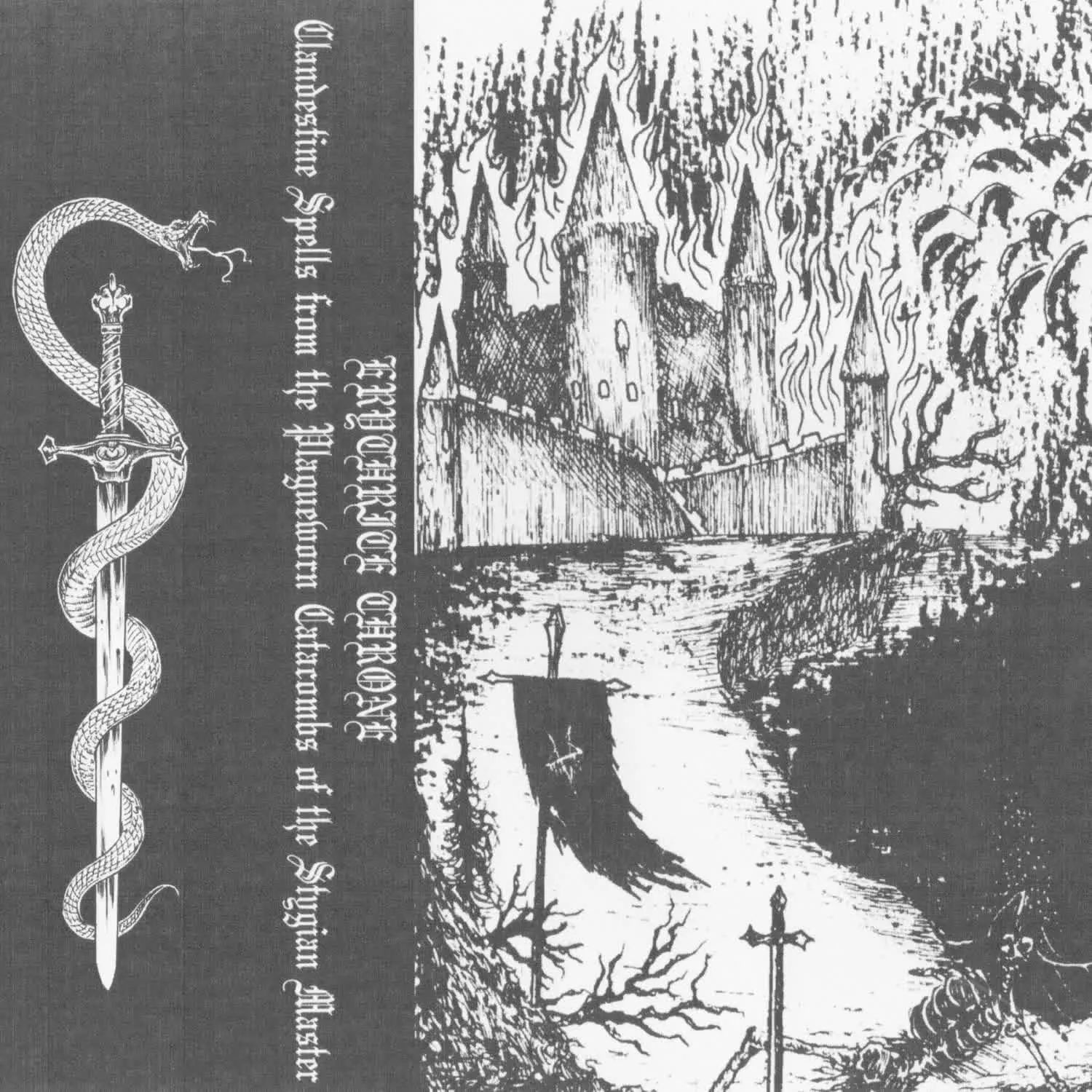 Erythrite Throne - Clandestine Spells from the Plagueworn Catacombs of the Stygian Master Album Cover Artwork