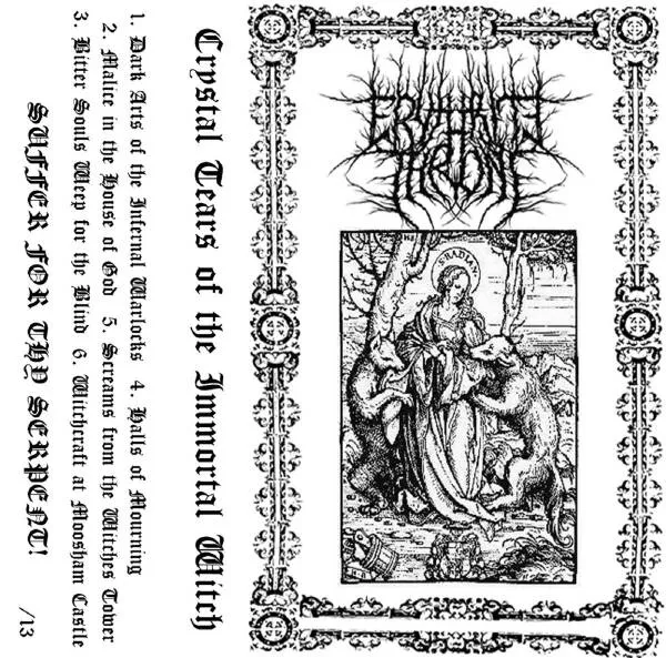 Erythrite Throne - Crystal Tears of the Immortal Witch Album Cover Artwork