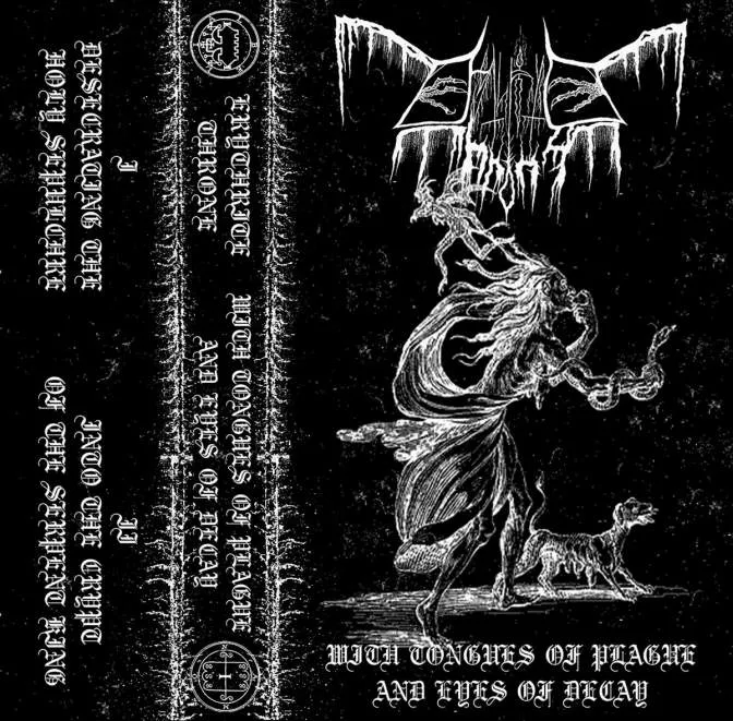 Erythrite Throne - With Tongues of Plague and Eyes of Decay Album Cover Artwork