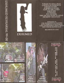 Exhumed - Rehearsal 99-00 Album Cover