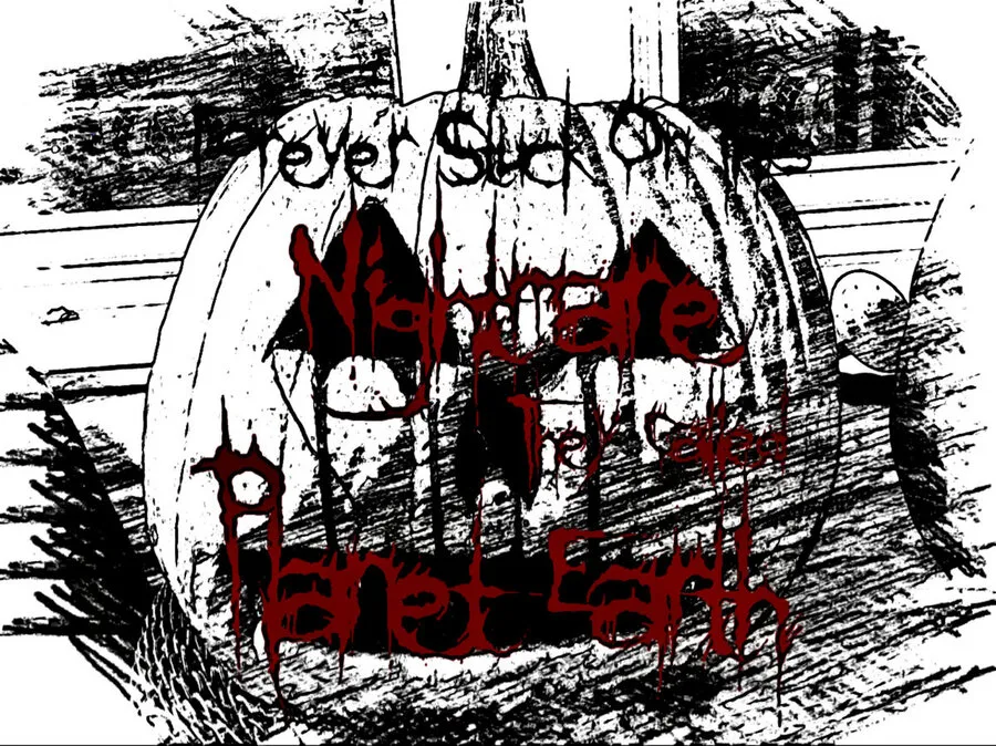 Forever Stuck on This Nightmare They Called Planet Earth - It's Was the Night Before Halloween Album Cover Artwork