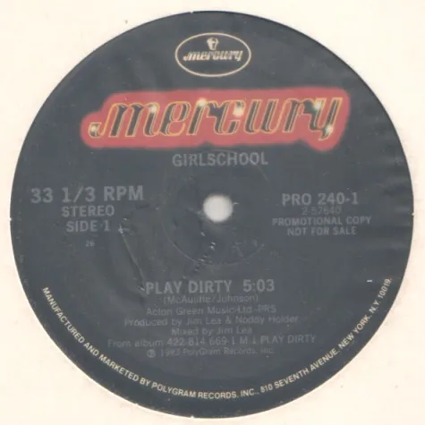 Play Dirty Album Cover