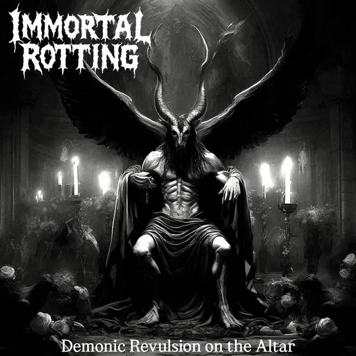 Immortal Rotting - Demonic Revulsion on the Altar Album Cover