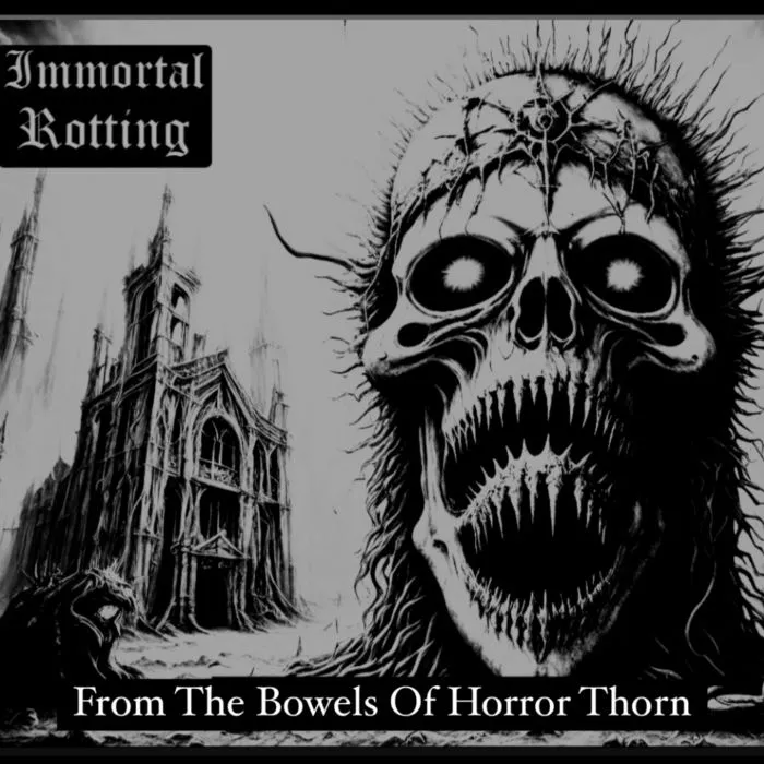 Immortal Rotting - From the Bowels of Horror Thorn Album Cover Artwork