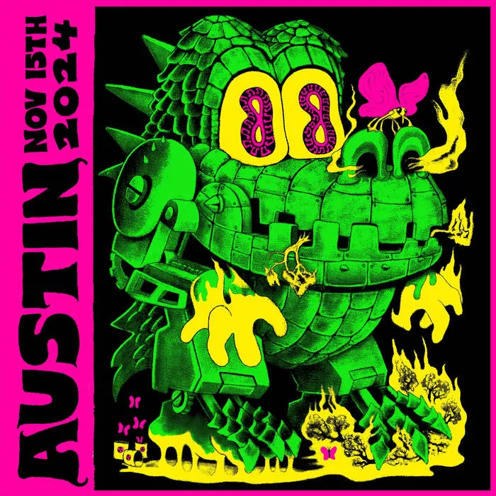 King Gizzard & the Lizard Wizard - Live in Austin '24 Album Cover Artwork