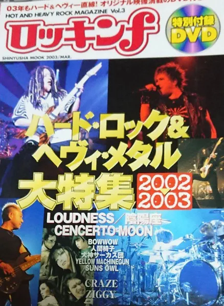 Loudness - Rockin'F Hot and Heavy Rock Magazine Vol.3 Album Cover Artwork