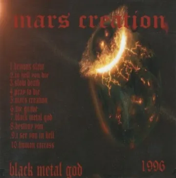 Mars Creation - Black Metal God Album Cover Artwork