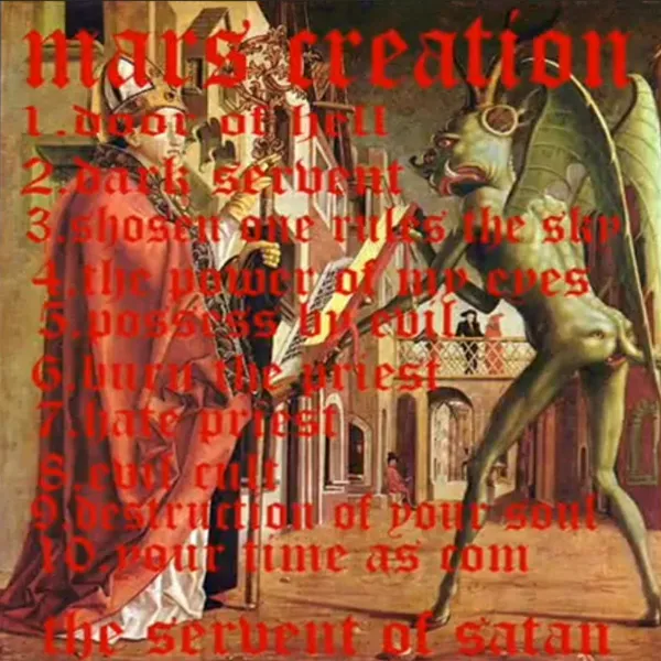 Mars Creation - Servent of Satan Album Cover Artwork