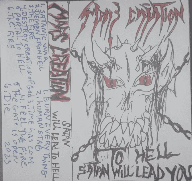 Mars Creation - To hell satan will lead you Album Cover