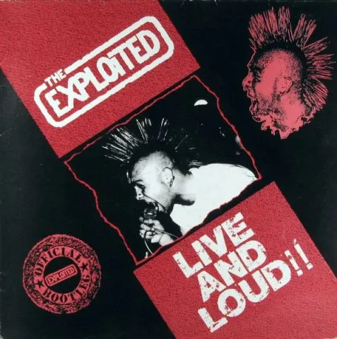 The Exploited - Live and Loud!! Album Cover Artwork