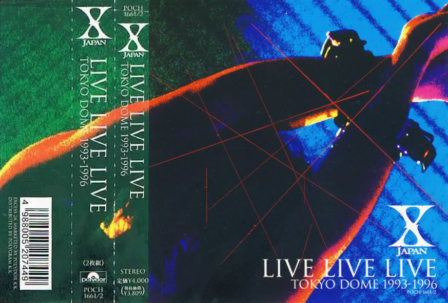 X Japan - Live Live Live Tokyo Dome 1993-1996 Album Cover Artwork